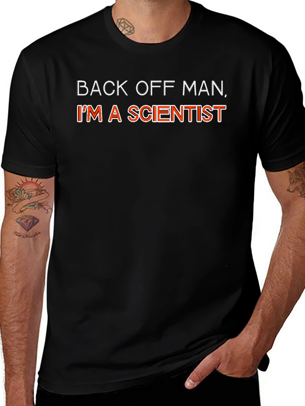 Back Off Man Im A Scientist Funny Graphic T-Shirt