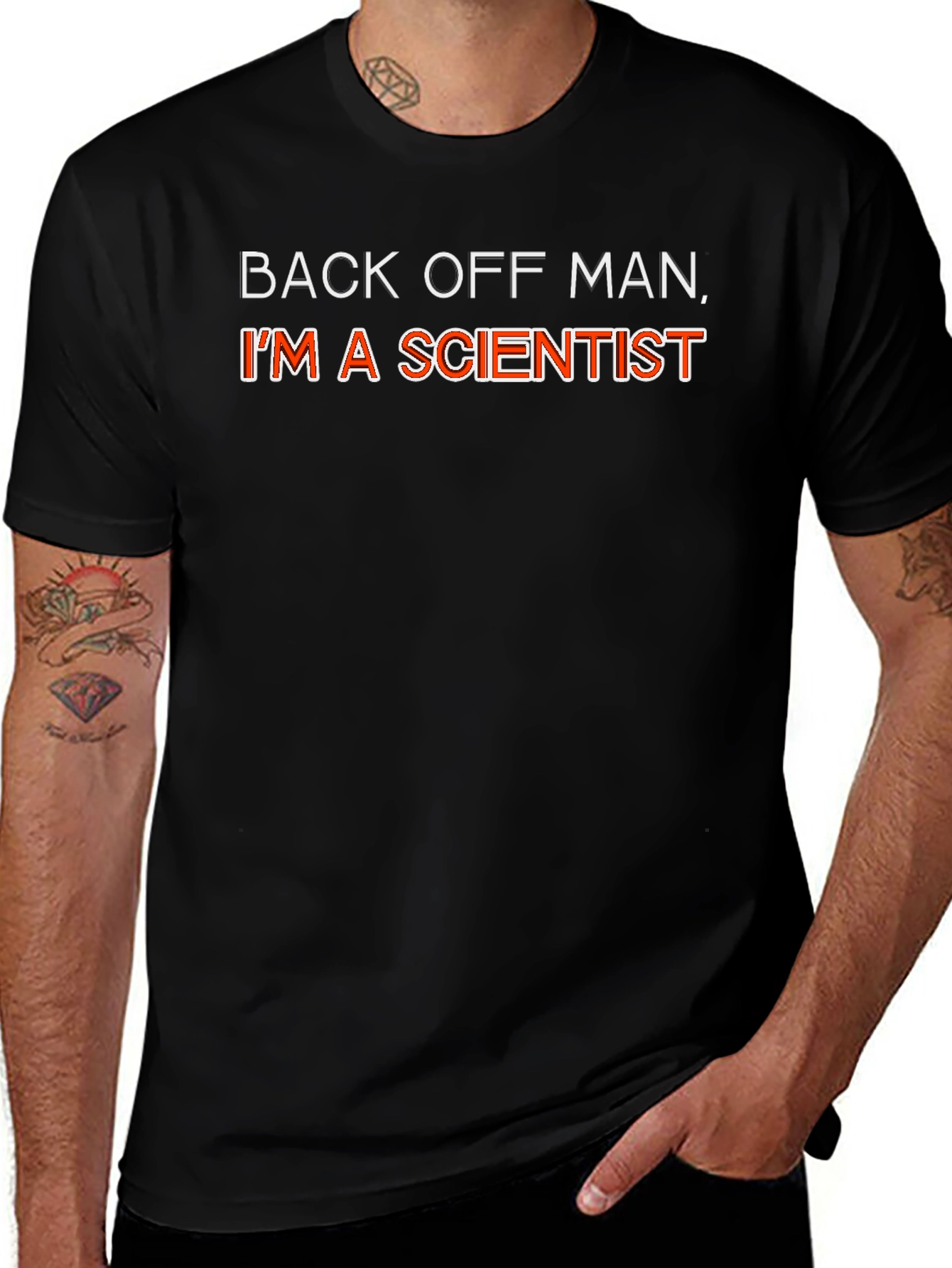 Back Off Man Im A Scientist Funny Graphic T-Shirt