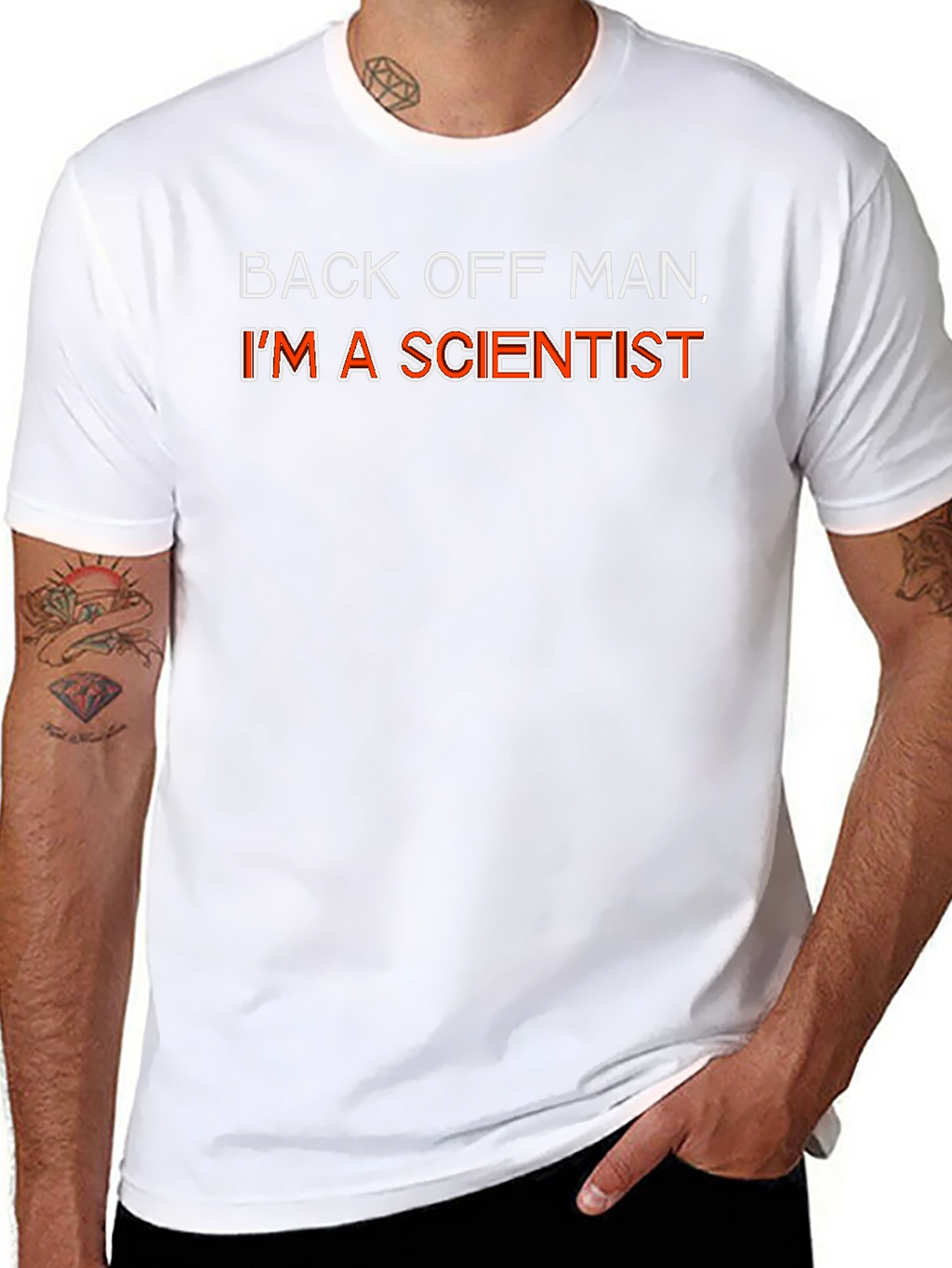 Back Off Man Im A Scientist Funny Graphic T-Shirt