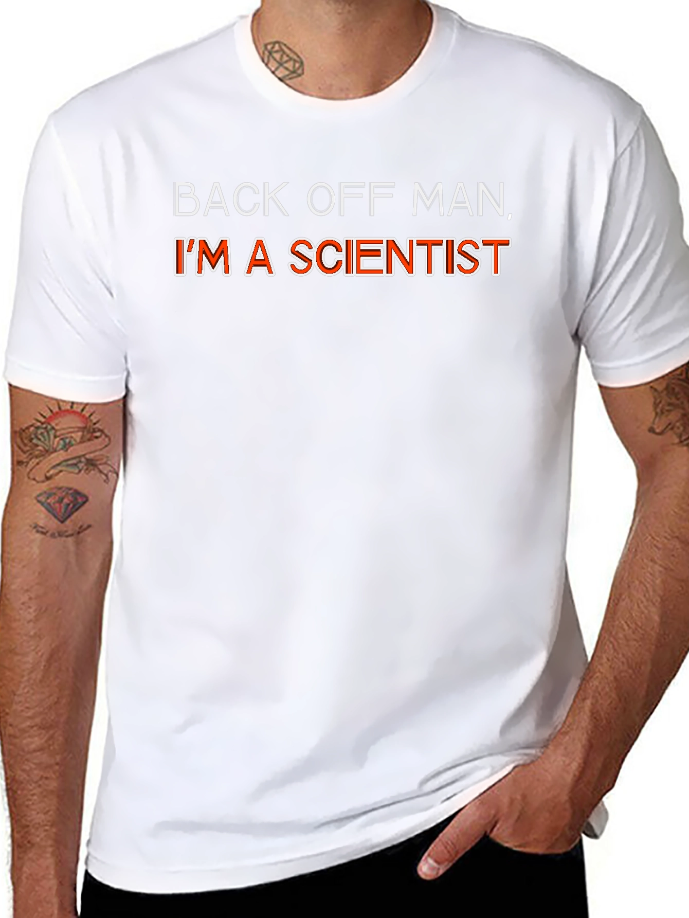 Back Off Man Im A Scientist Funny Graphic T-Shirt