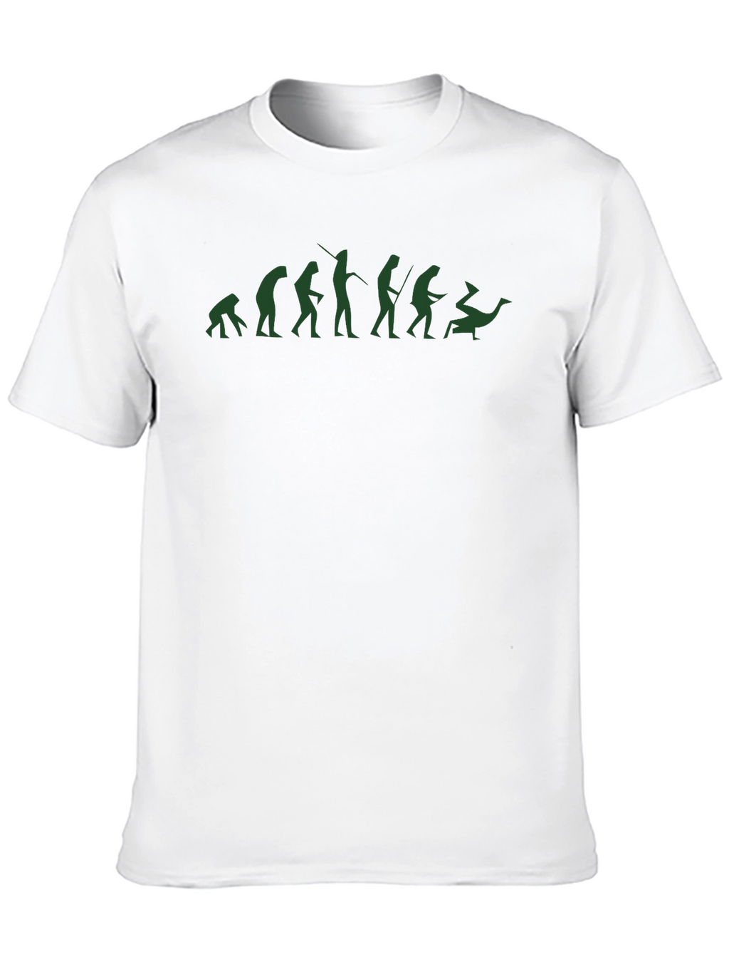 Evolution of Man T-Shirt - Black Cotton Blend