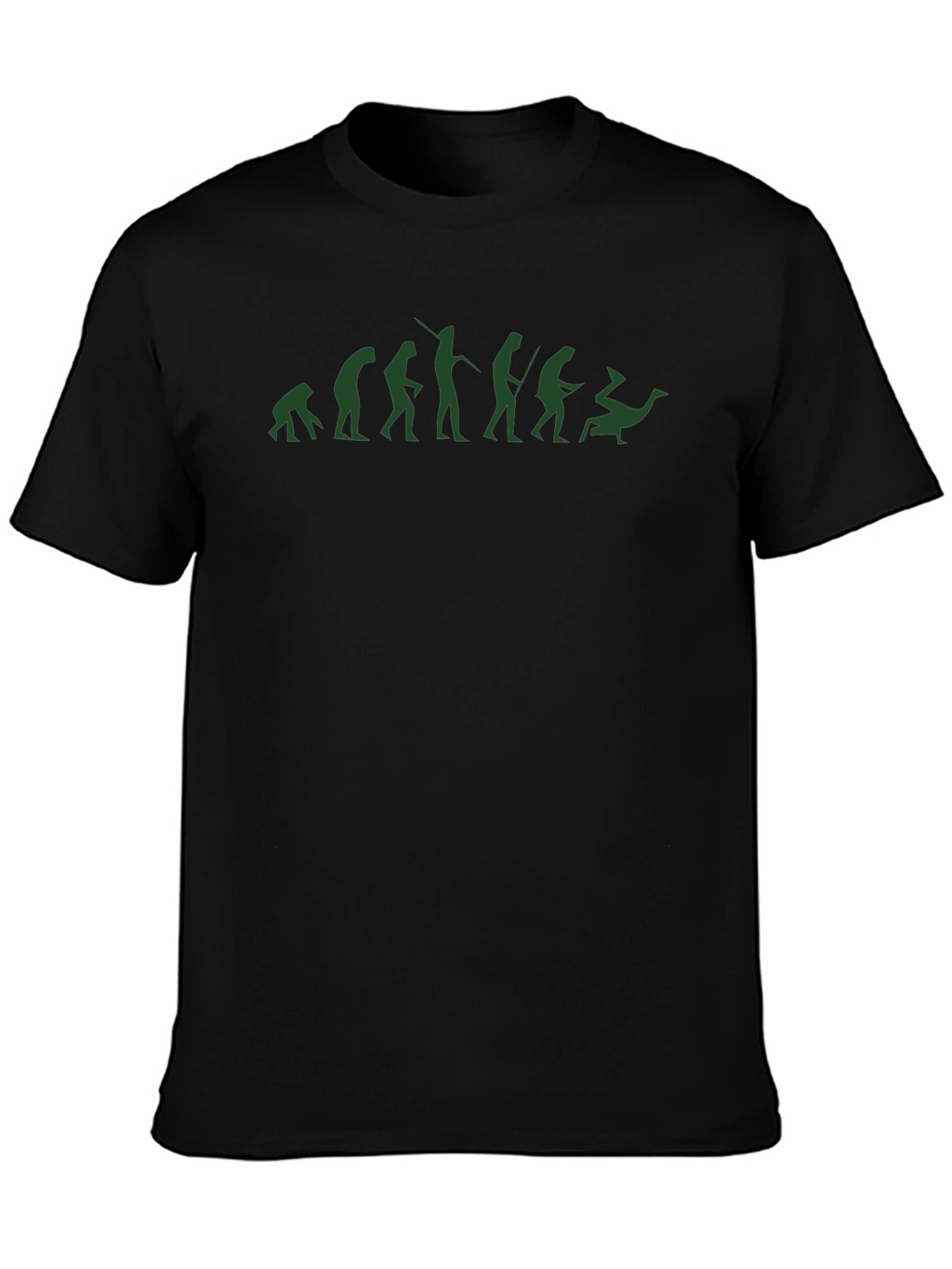 Evolution of Man T-Shirt - Black Cotton Blend