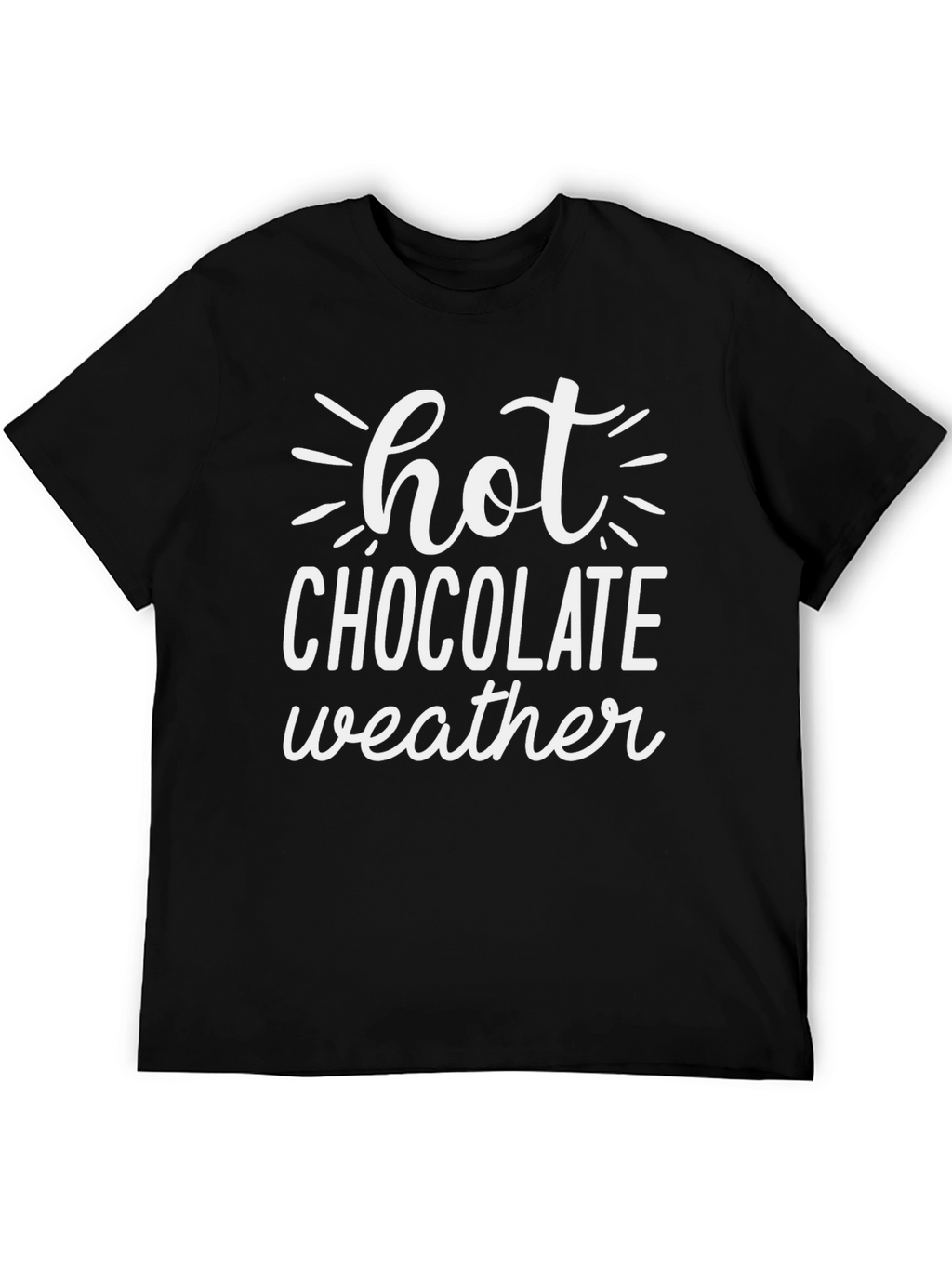 Hot Chocolate Weather Graphic Tee - Black