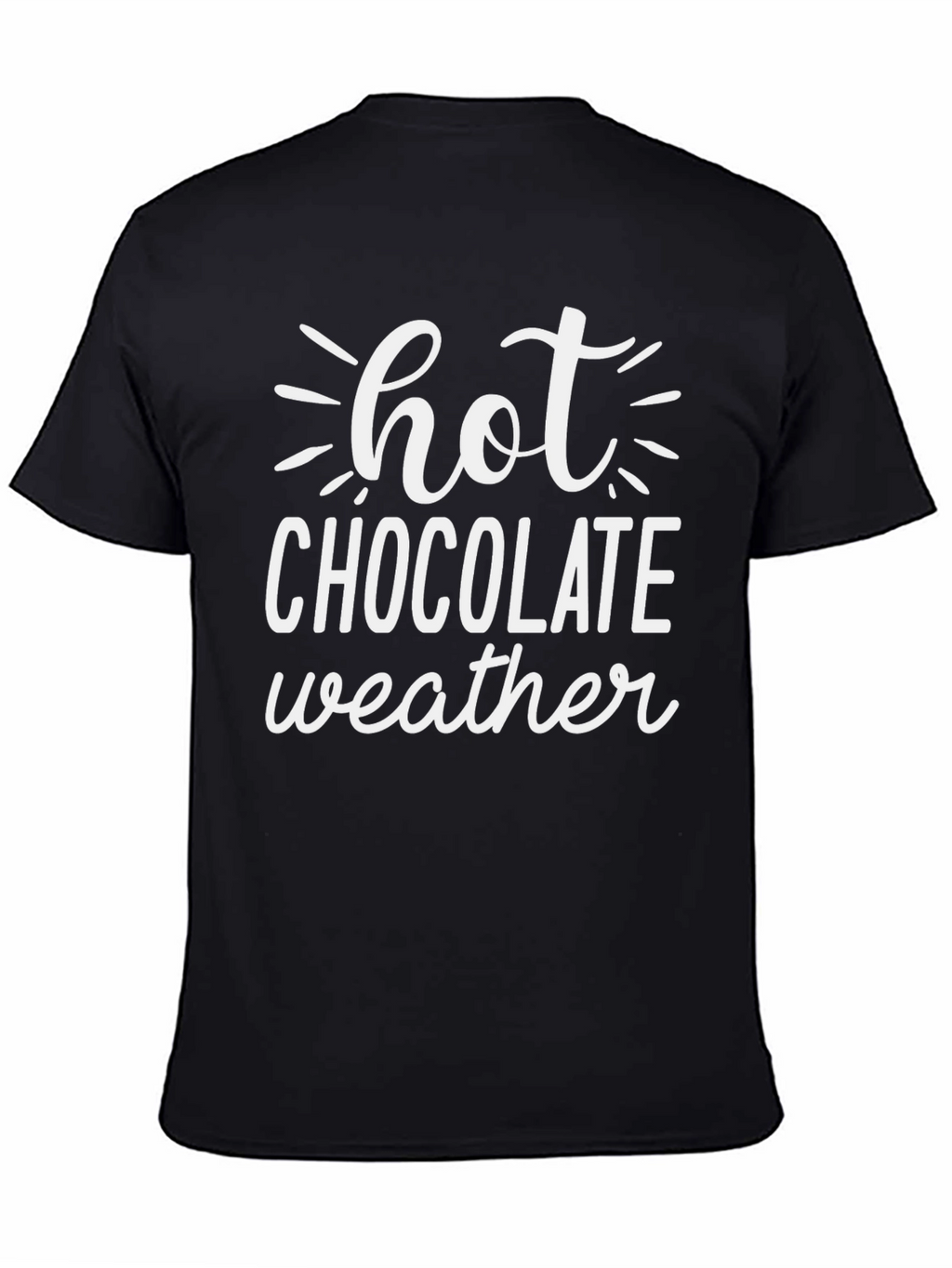 Hot Chocolate Weather Graphic Tee - Black