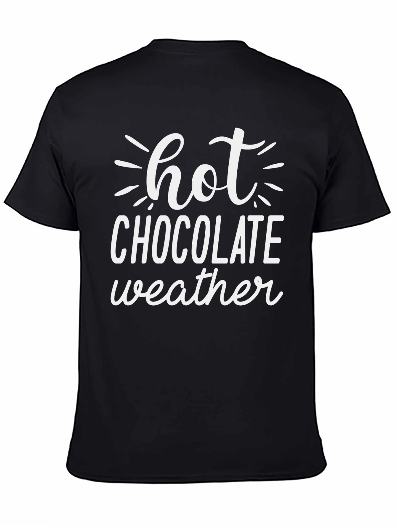 Hot Chocolate Weather Graphic Tee - Black