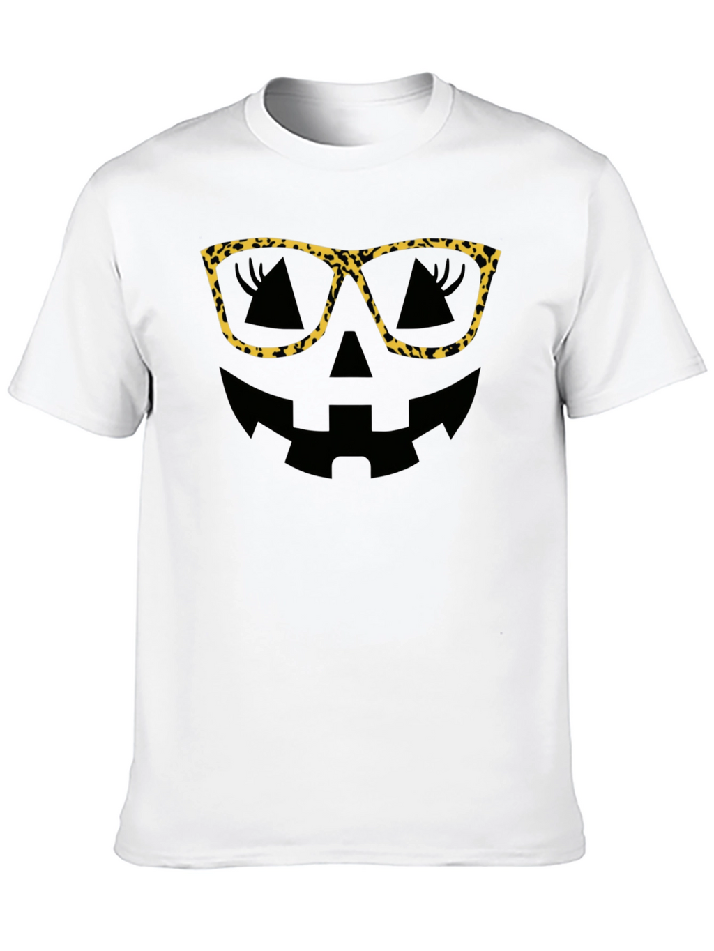 Leopard Print Glasses Halloween T-Shirt