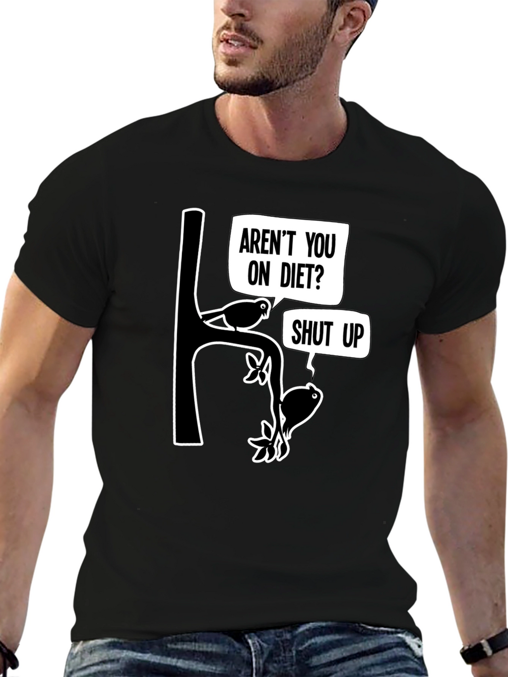 Arent You On Diet? Funny Graphic T-Shirt
