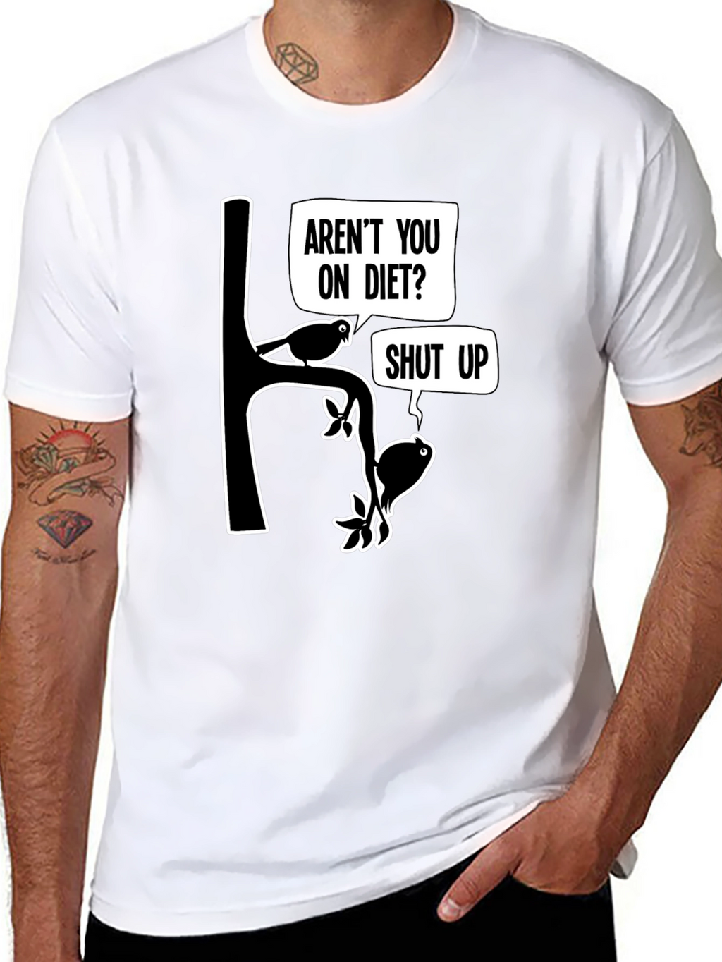 Arent You On Diet? Funny Graphic T-Shirt