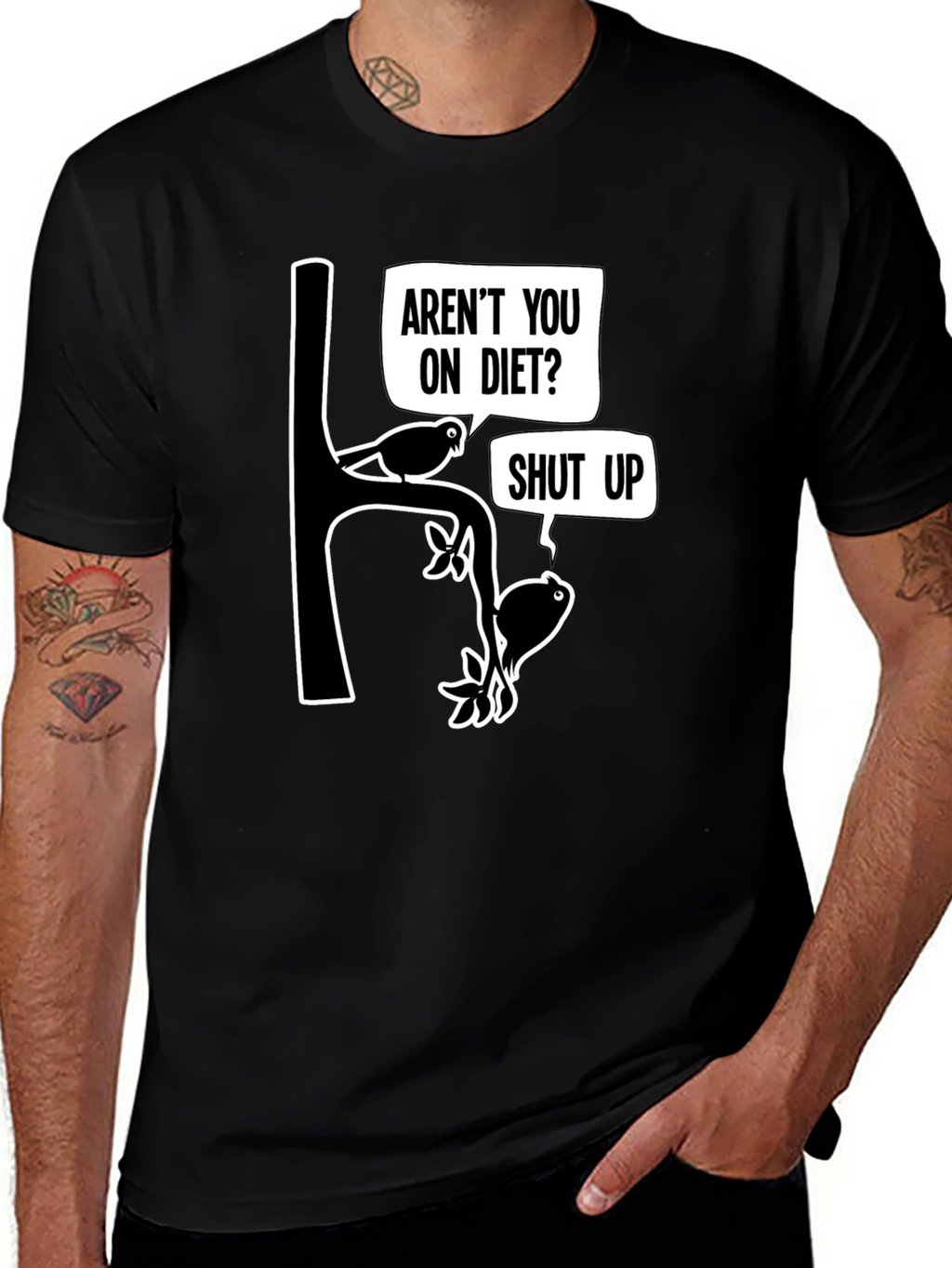 Arent You On Diet? Funny Graphic T-Shirt