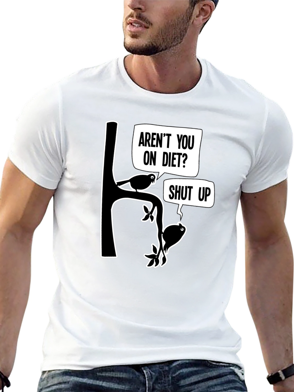 Arent You On Diet? Funny Graphic T-Shirt