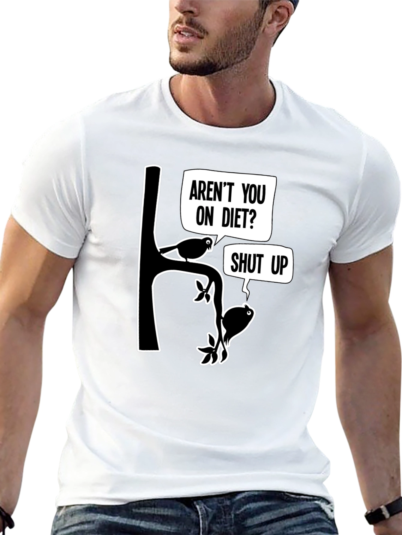 Arent You On Diet? Funny Graphic T-Shirt