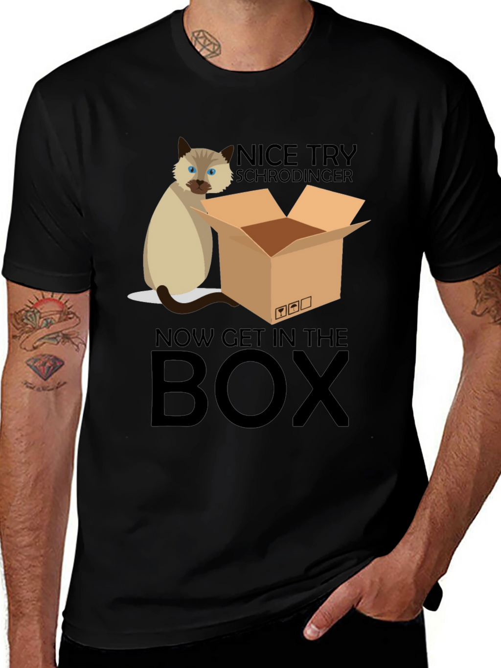 Schrödinger Cat T-Shirt: Now Get In The Box