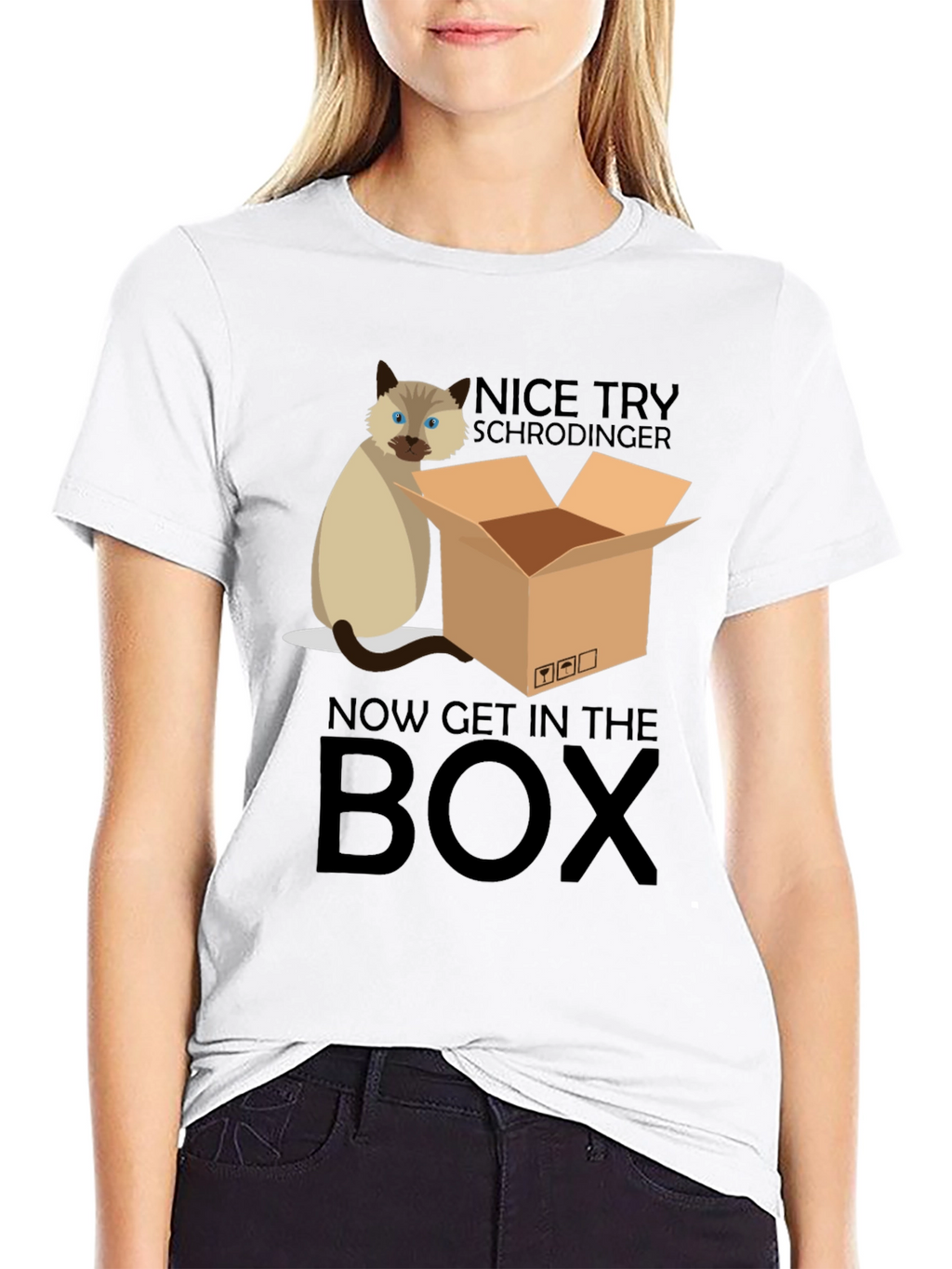 Schrödinger Cat T-Shirt: Now Get In The Box