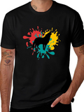 Wolf Splash Graphic Tee - Black