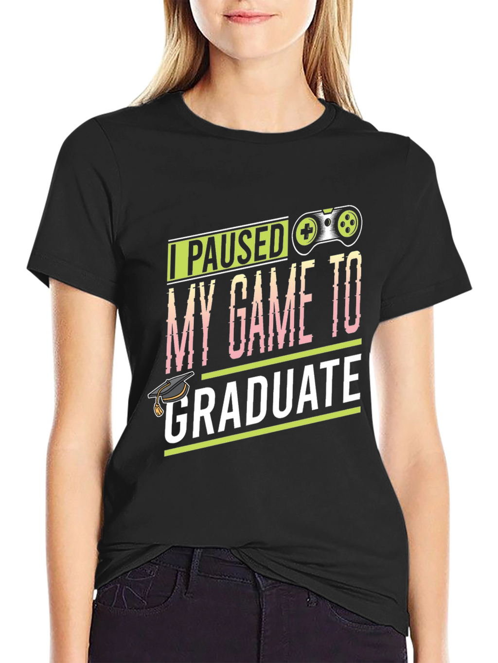 Gamer Graduation T-Shirt - I Paused My Game