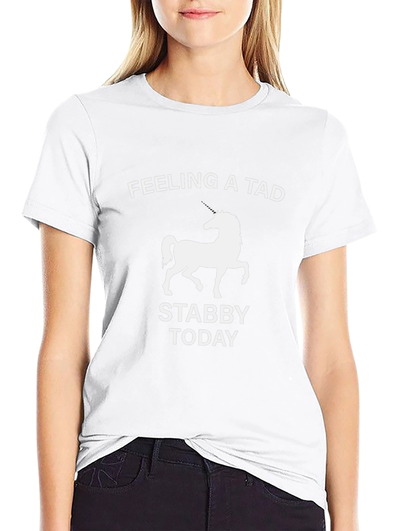 Feeling A Tad Stabby Today Horse Graphic Tee