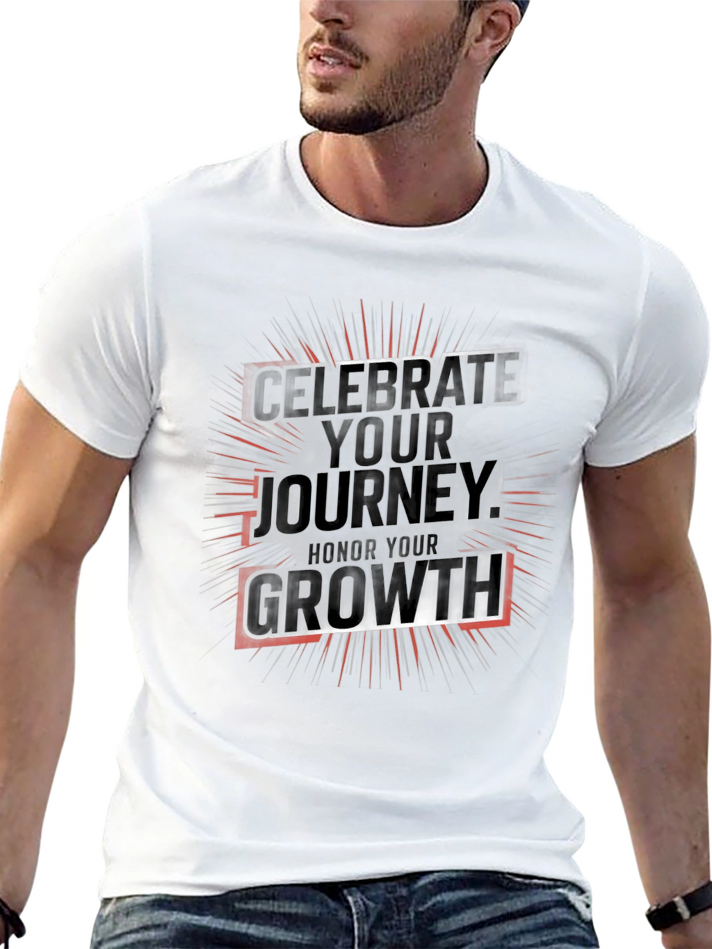 Celebrate Journey Growth T-Shirt - Motivational Graphic Tee