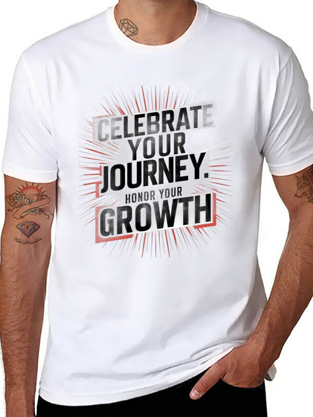 Celebrate Journey Growth T-Shirt - Motivational Graphic Tee