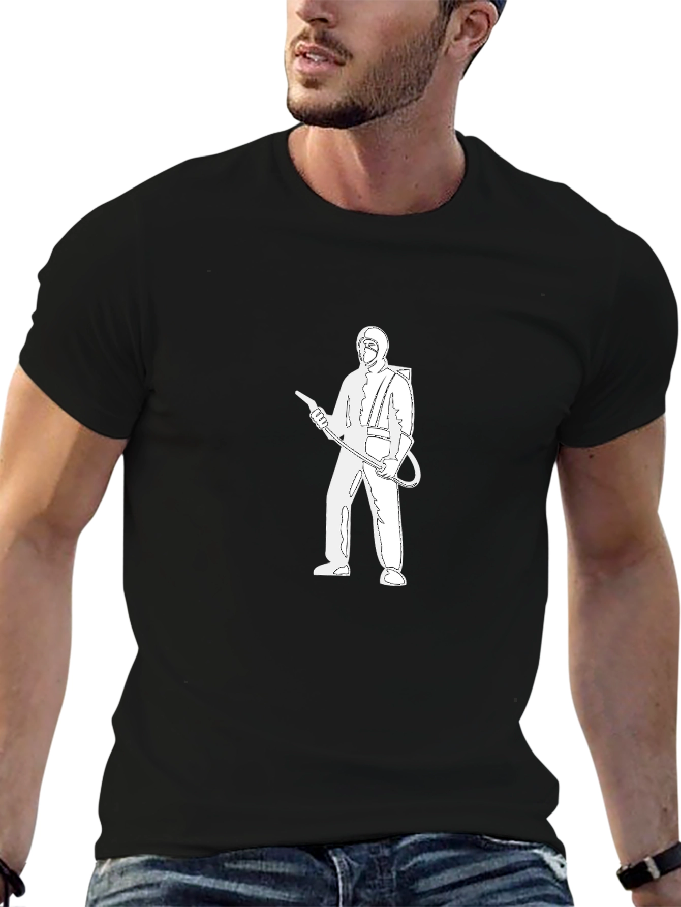 Hazmat Graphic Tee - Black Cotton Comfort