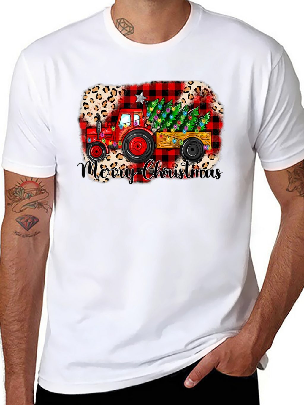 Merry Christmas Tractor Tee