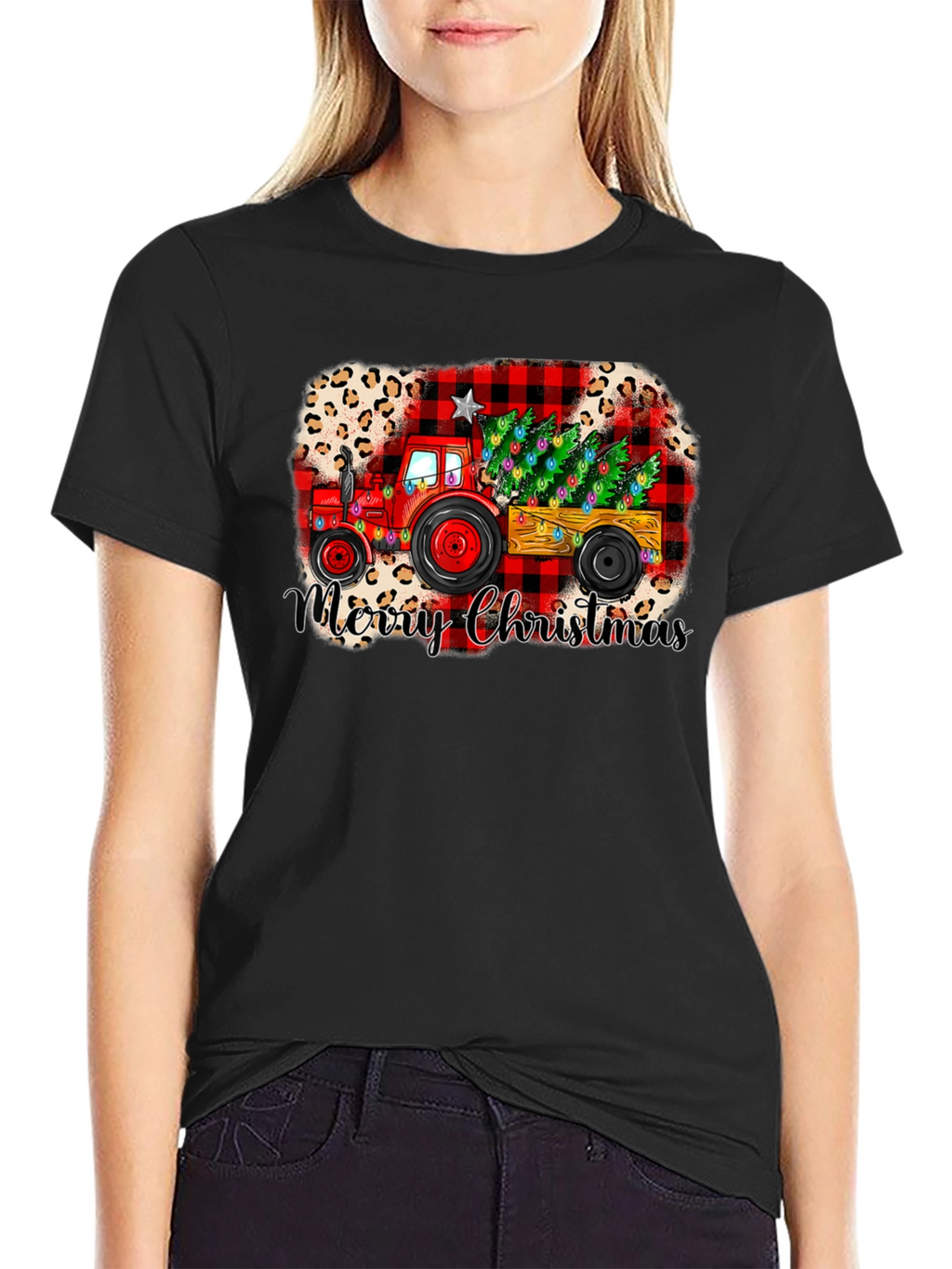 Merry Christmas Tractor Tee