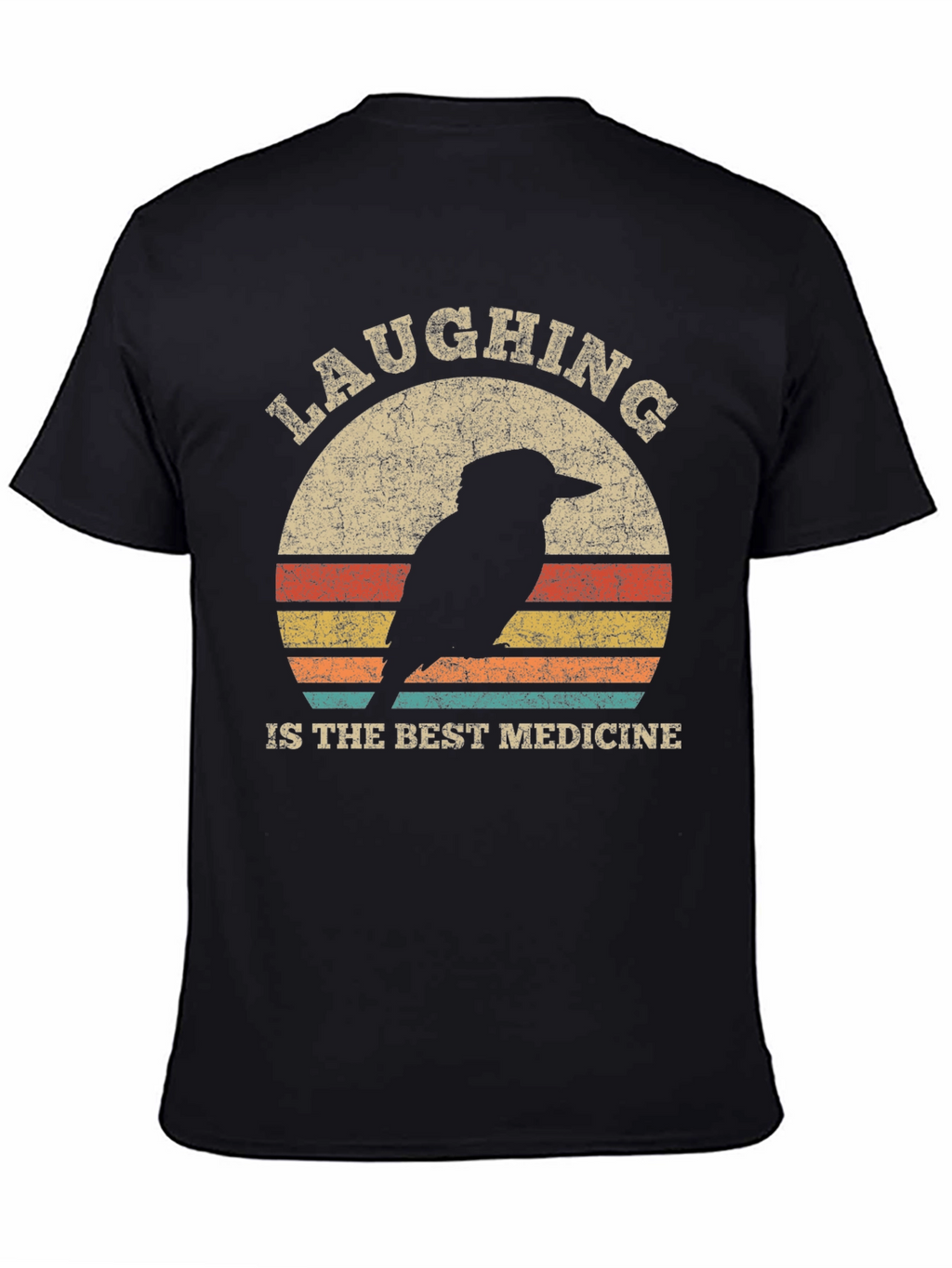 Laughing Bird Retro Graphic Tee - Unisex Cotton T-Shirt