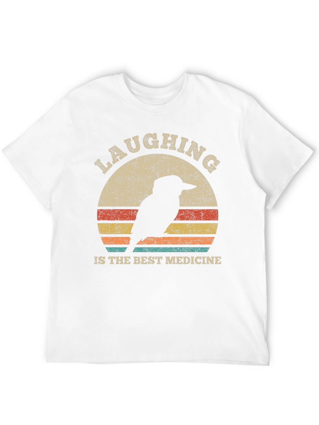Laughing Bird Retro Graphic Tee - Unisex Cotton T-Shirt