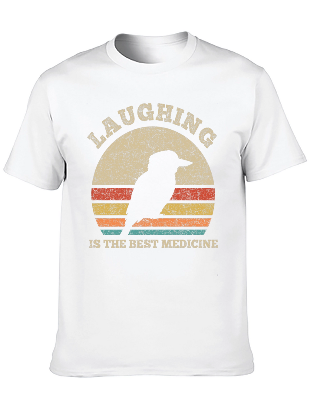Laughing Bird Retro Graphic Tee - Unisex Cotton T-Shirt