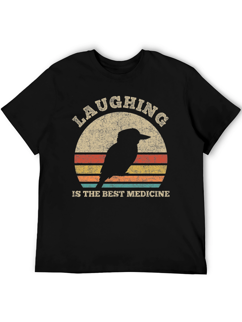 Laughing Bird Retro Graphic Tee - Unisex Cotton T-Shirt