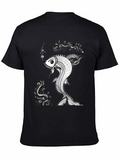 Fish Graphic Black T-Shirt