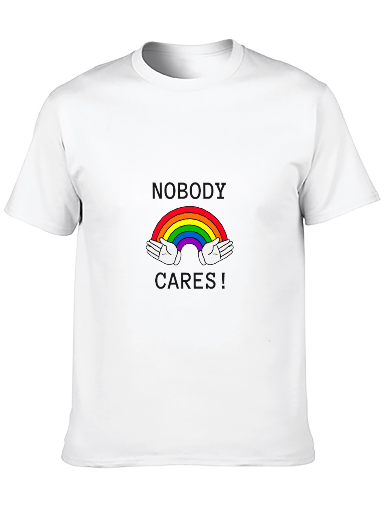 Rainbow Hands Black T-Shirt