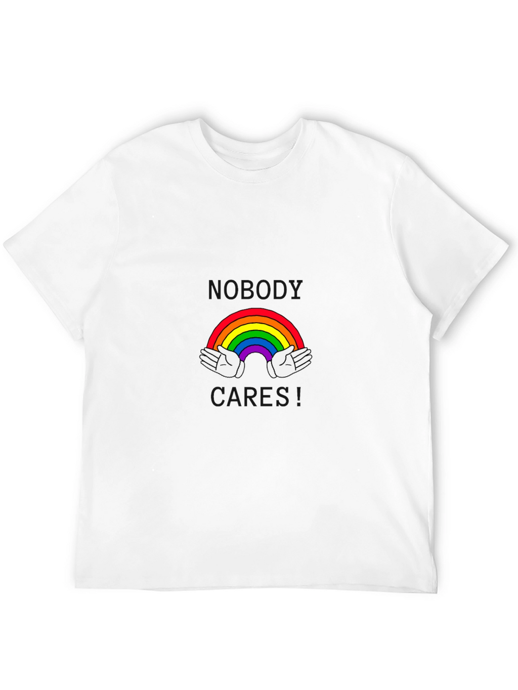 Rainbow Hands Black T-Shirt
