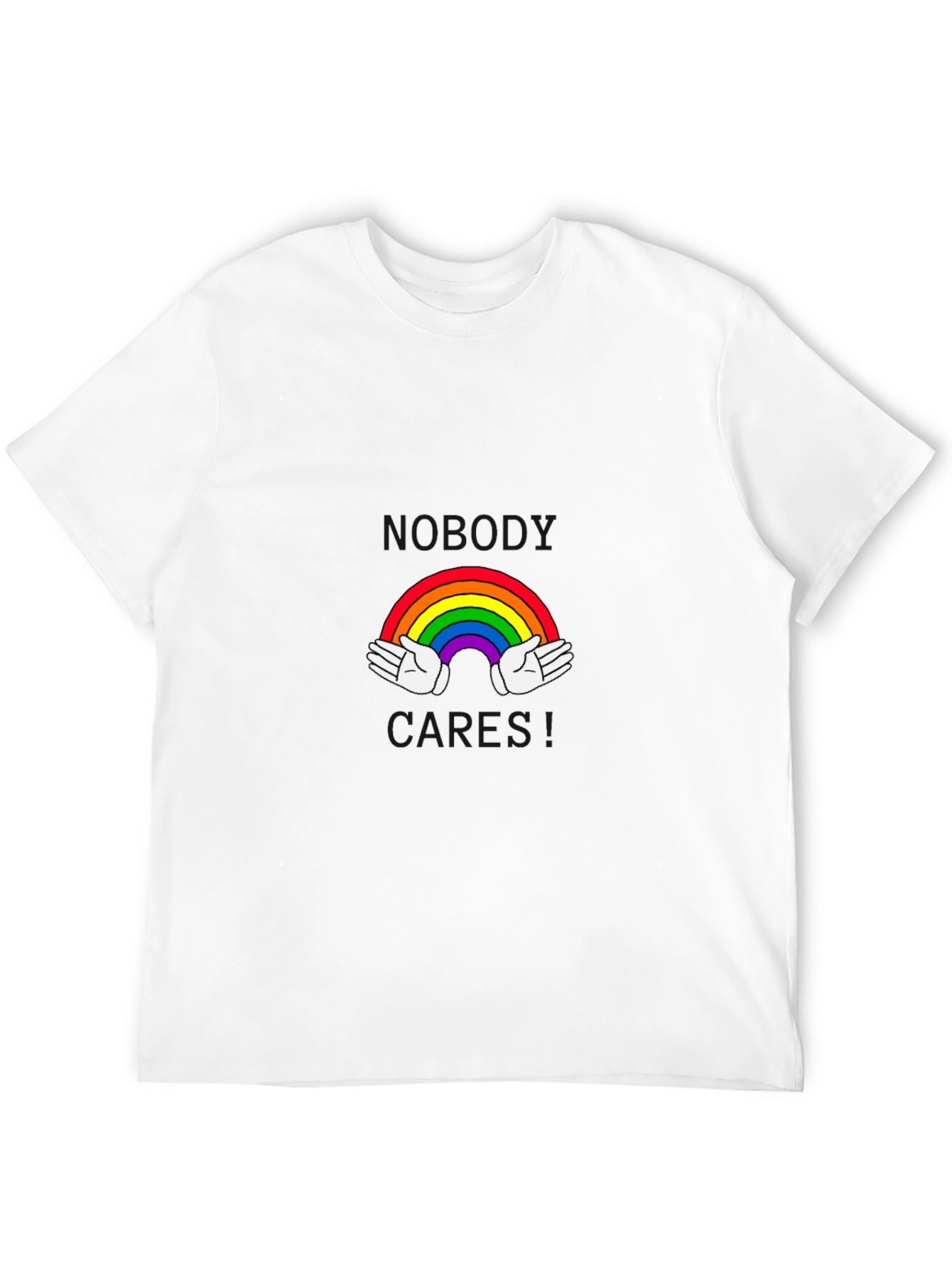 Rainbow Hands Black T-Shirt