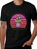 Gardener Grandma T-Shirt - Floral Watering Can Design