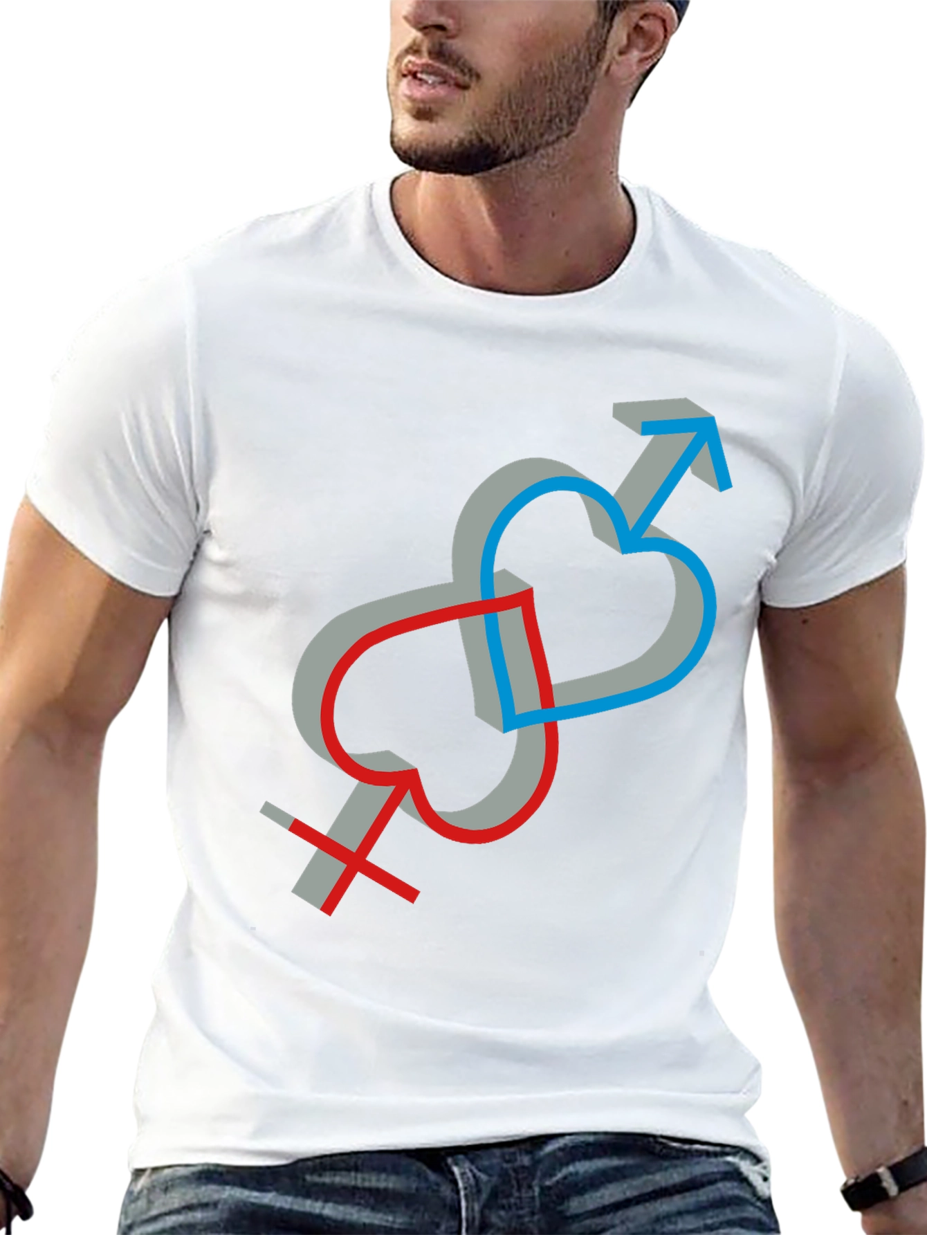 Symbolic Love Intertwined Unisex T-Shirt