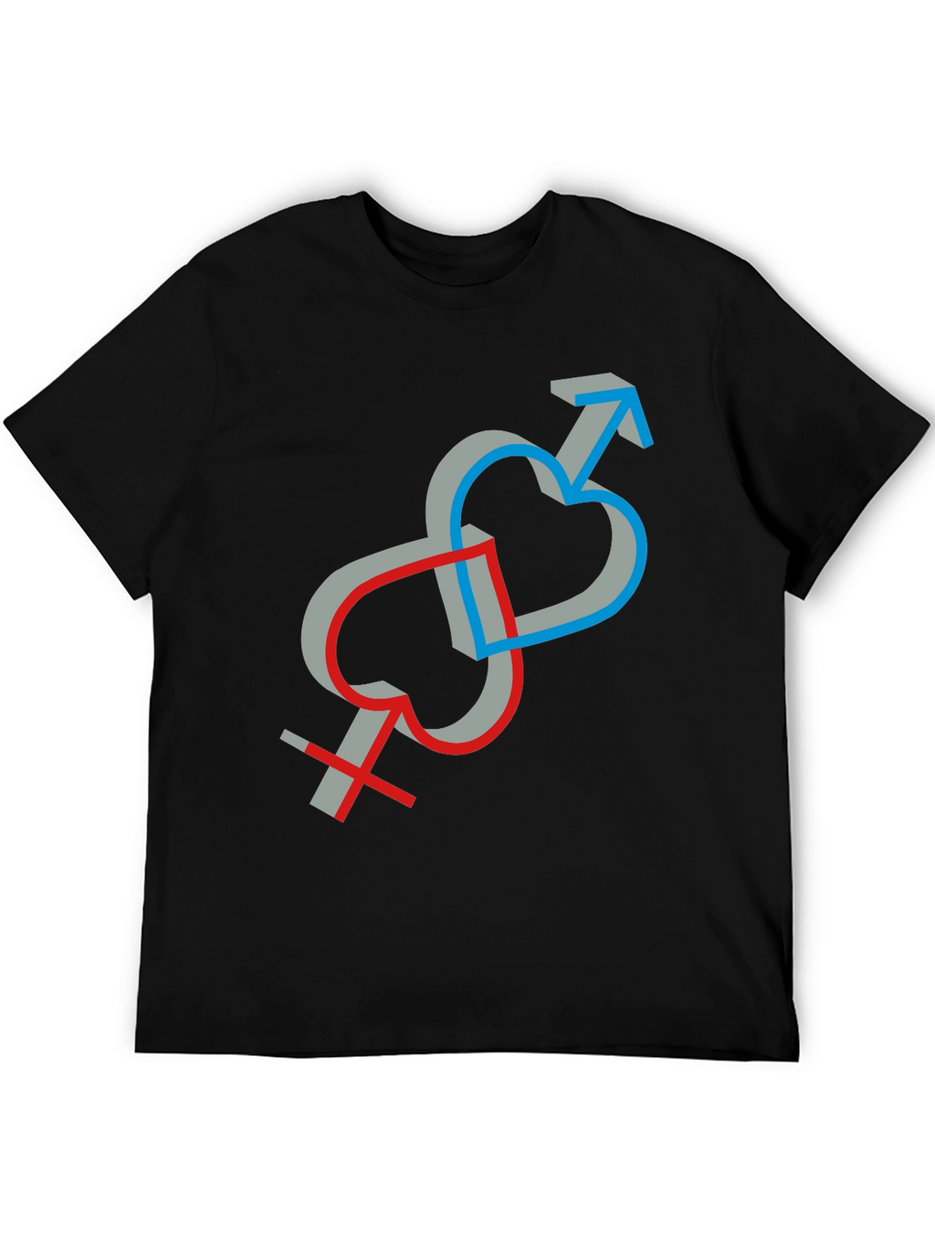 Symbolic Love Intertwined Unisex T-Shirt