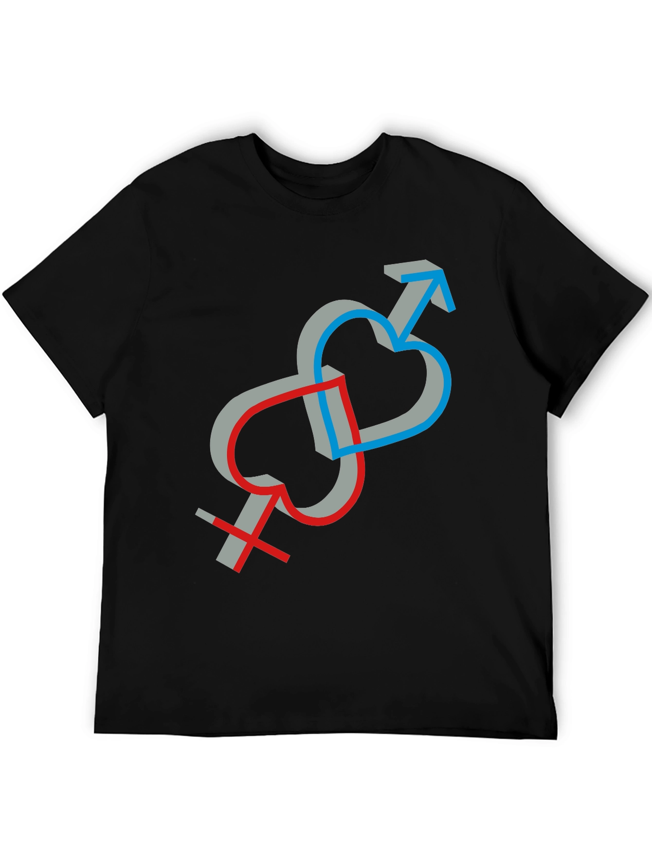 Symbolic Love Intertwined Unisex T-Shirt