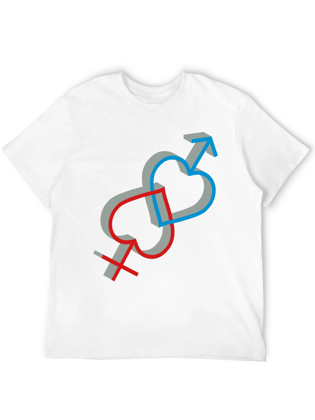 Symbolic Love Intertwined Unisex T-Shirt