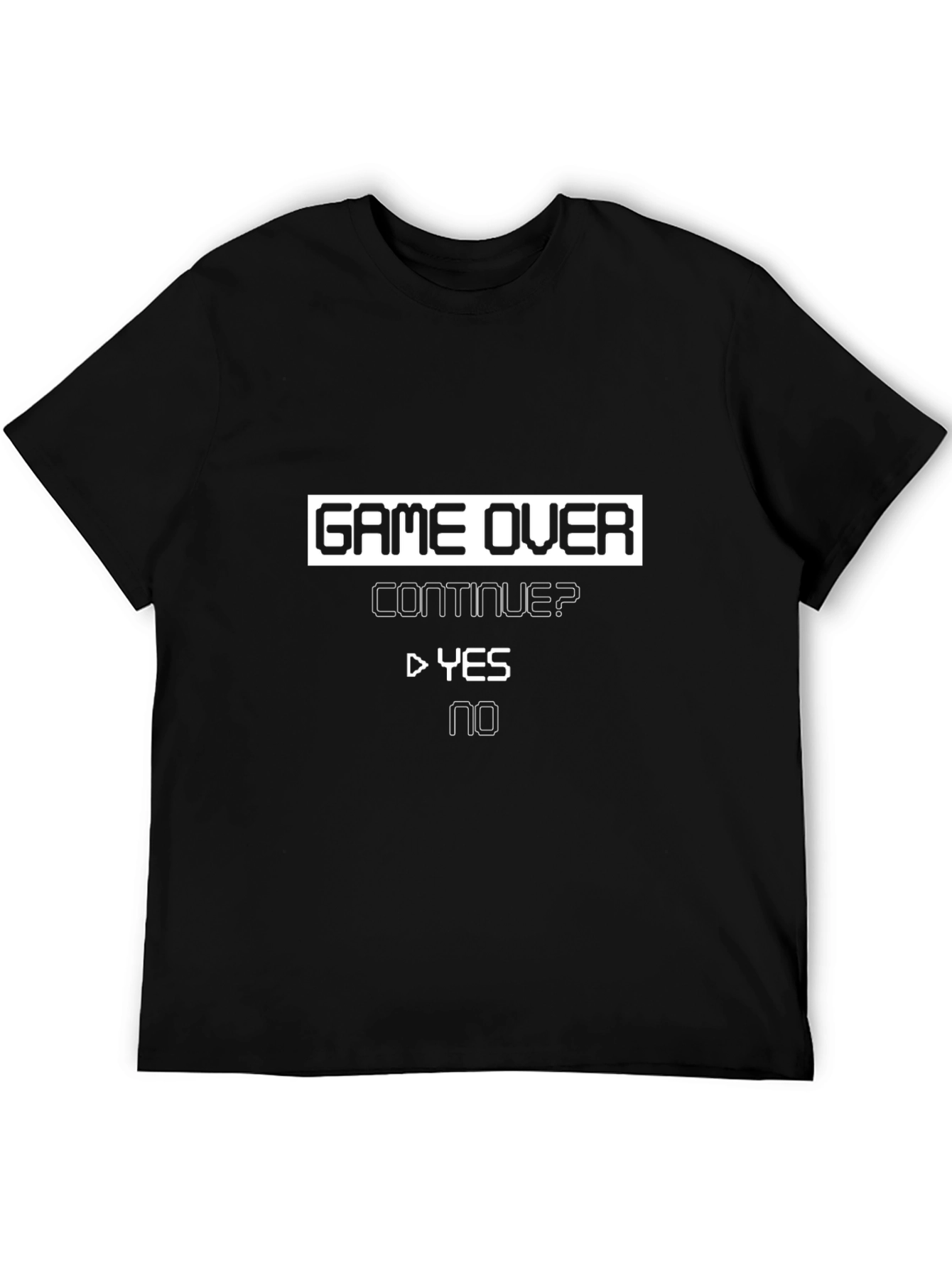 Game Over T-Shirt - Continue? Yes/No Gamer Tee