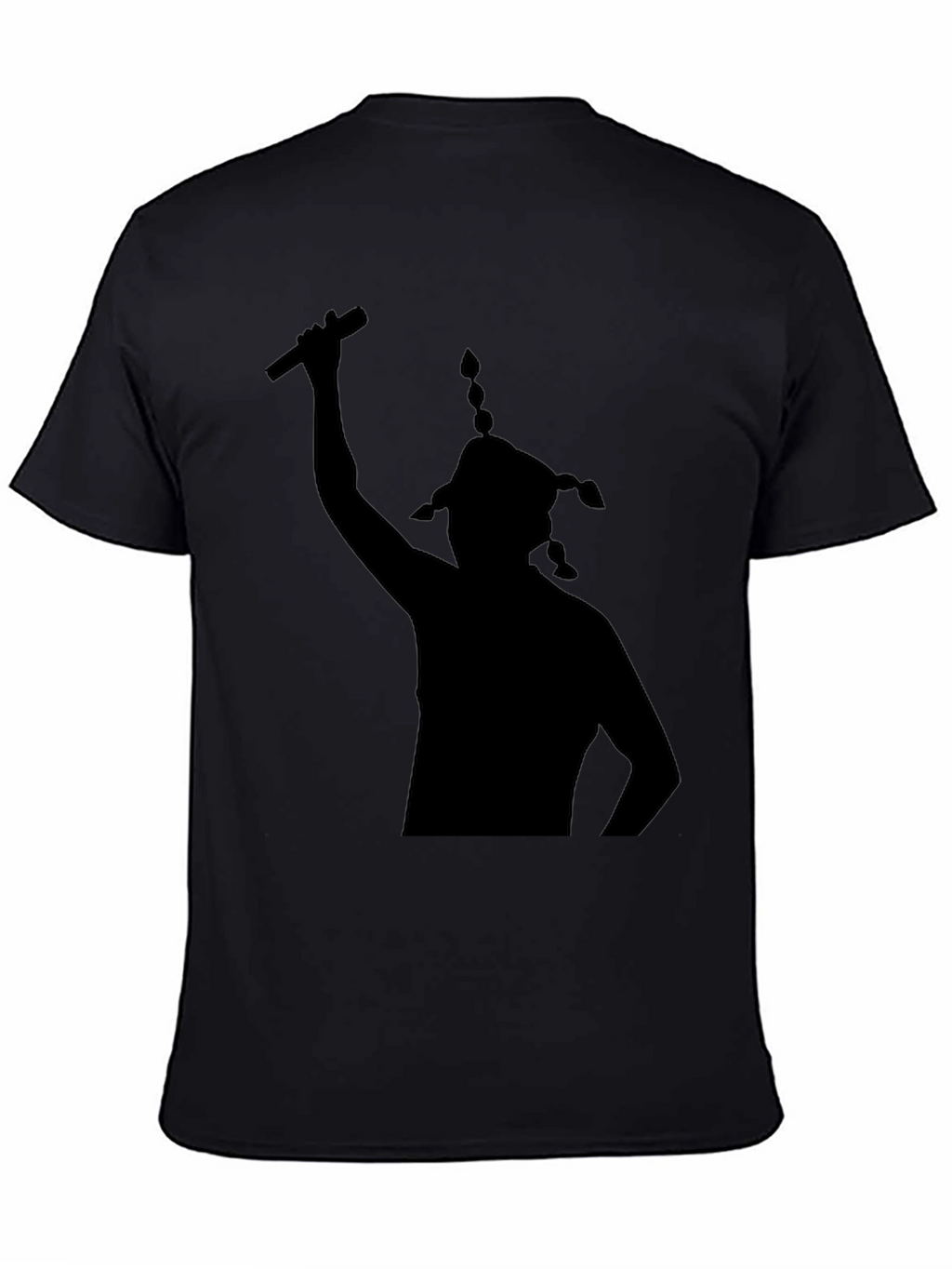 Black T-Shirt Silhouette Musician Graphic Tee