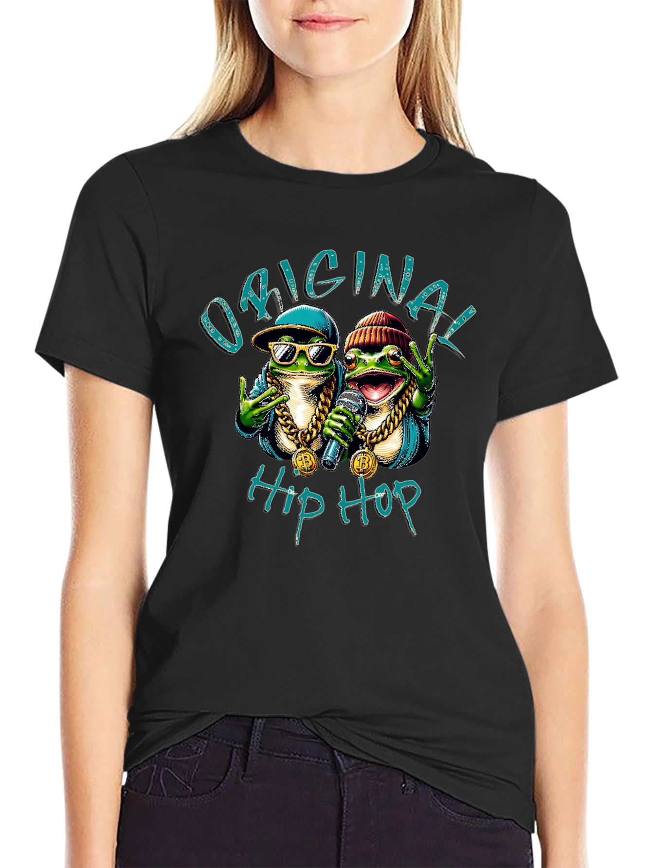 Original Hip Hop Frog Graphic T-Shirt