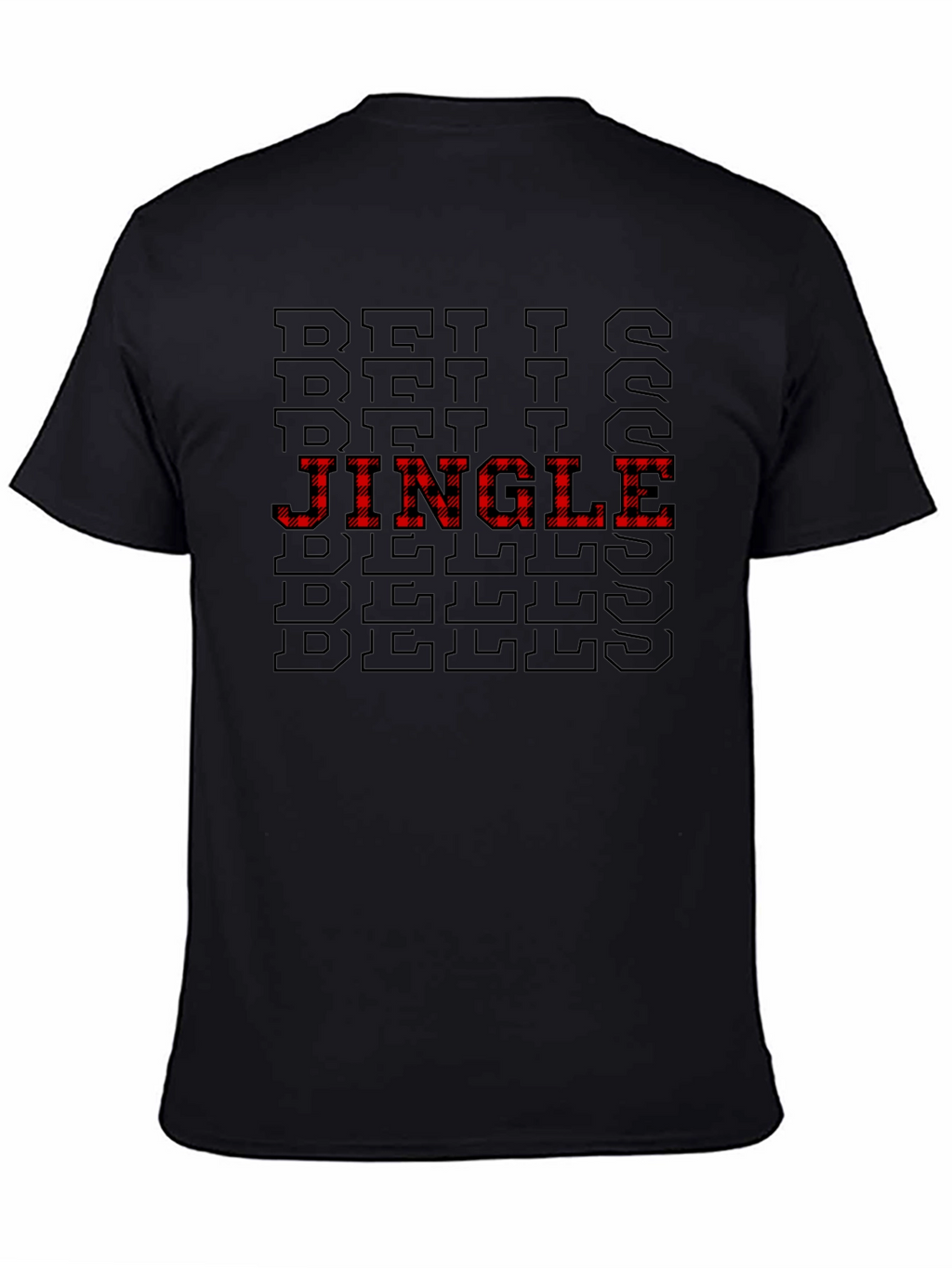 Jingle Bells Patterned Holiday T-Shirt