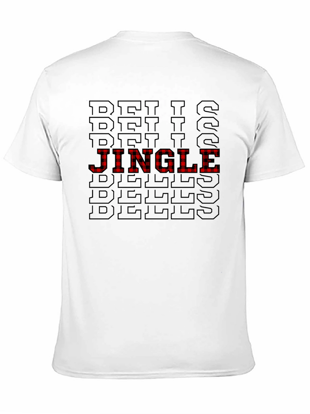 Jingle Bells Patterned Holiday T-Shirt