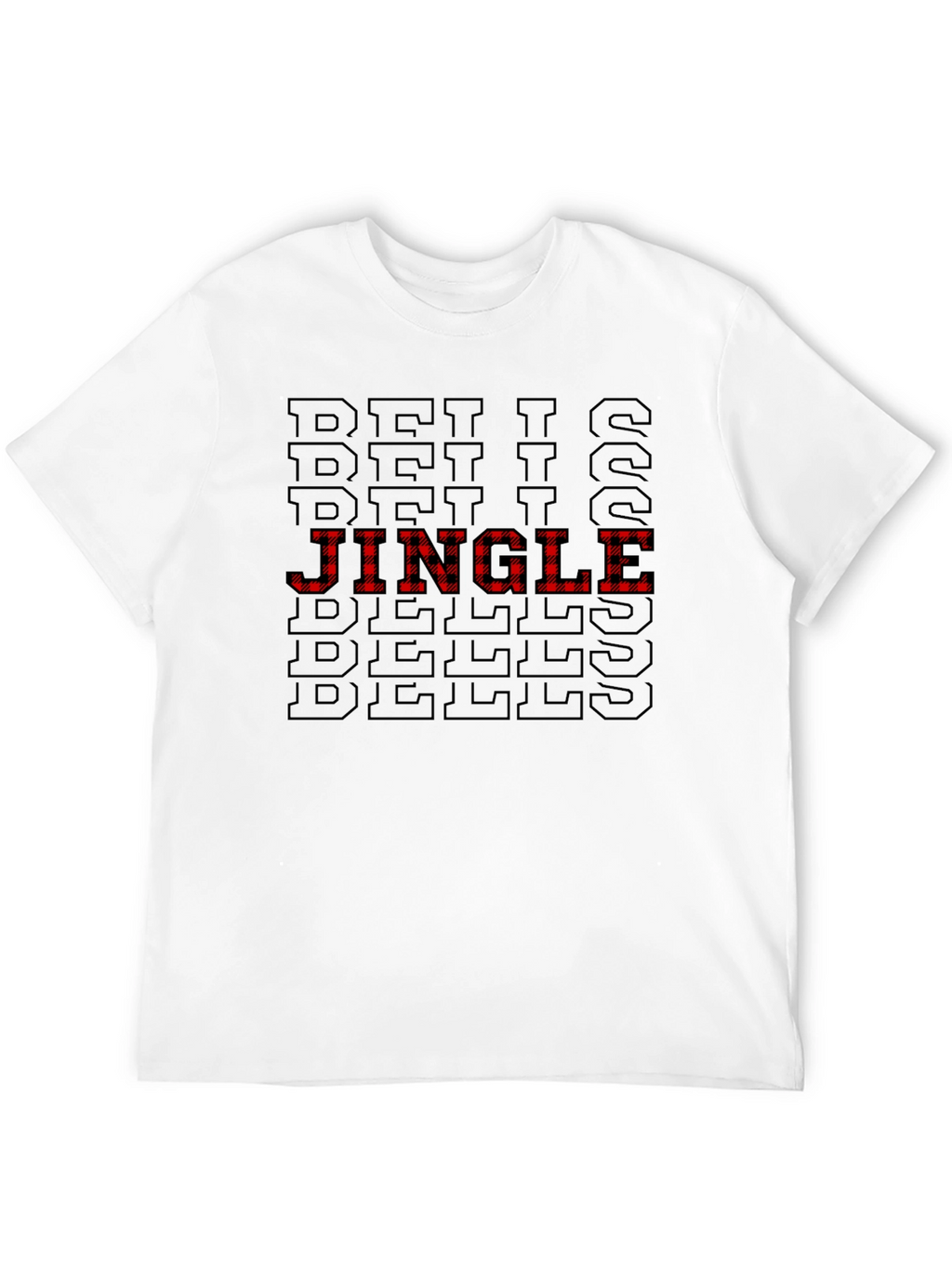 Jingle Bells Patterned Holiday T-Shirt