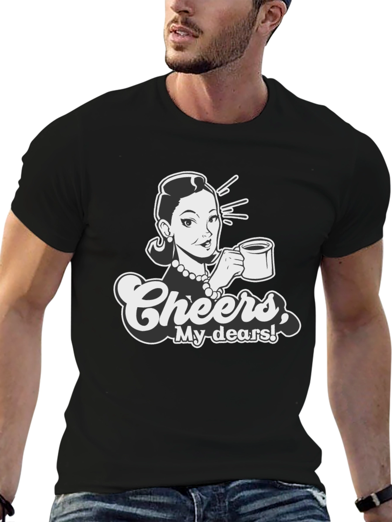 Retro Cheers Graphic Tee - Sassy Style