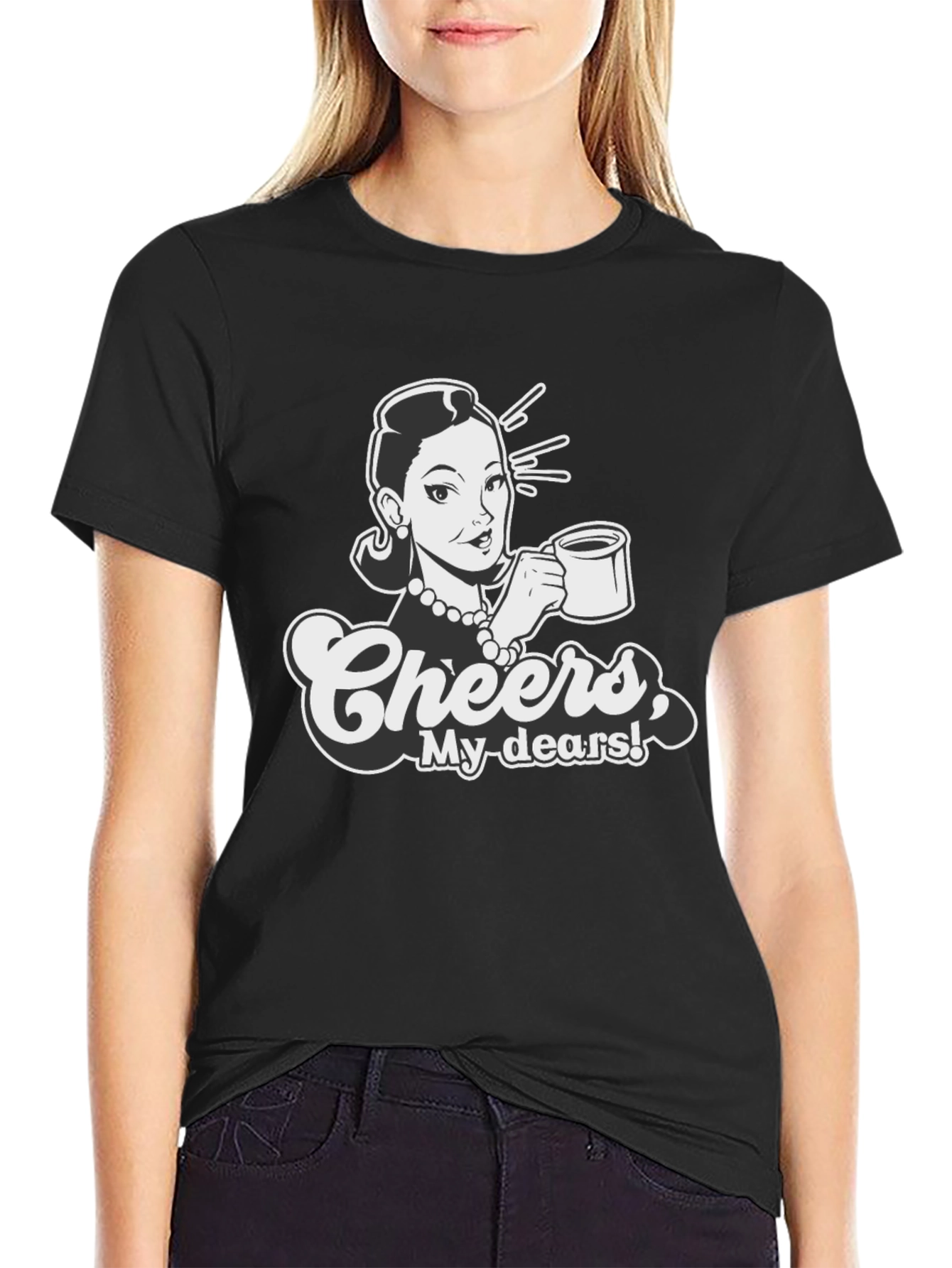 Retro Cheers Graphic Tee - Sassy Style