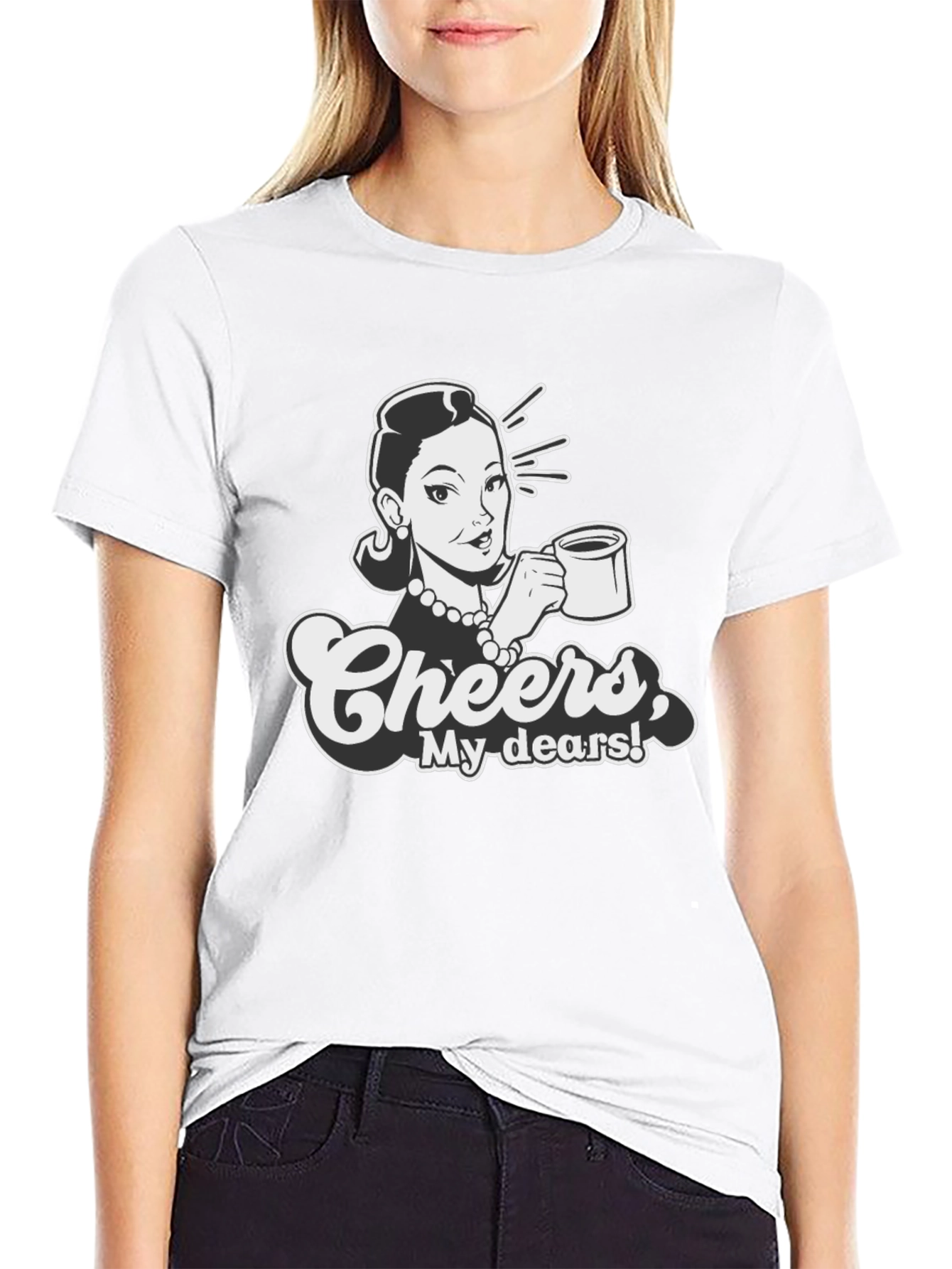 Retro Cheers Graphic Tee - Sassy Style