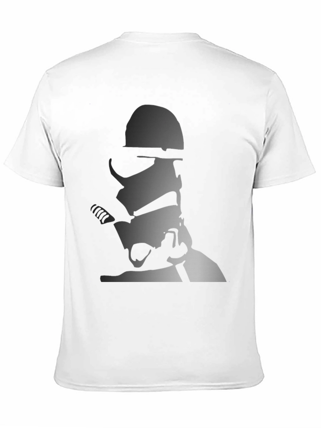 Stormtrooper Graphic Print Tee - Black Cotton