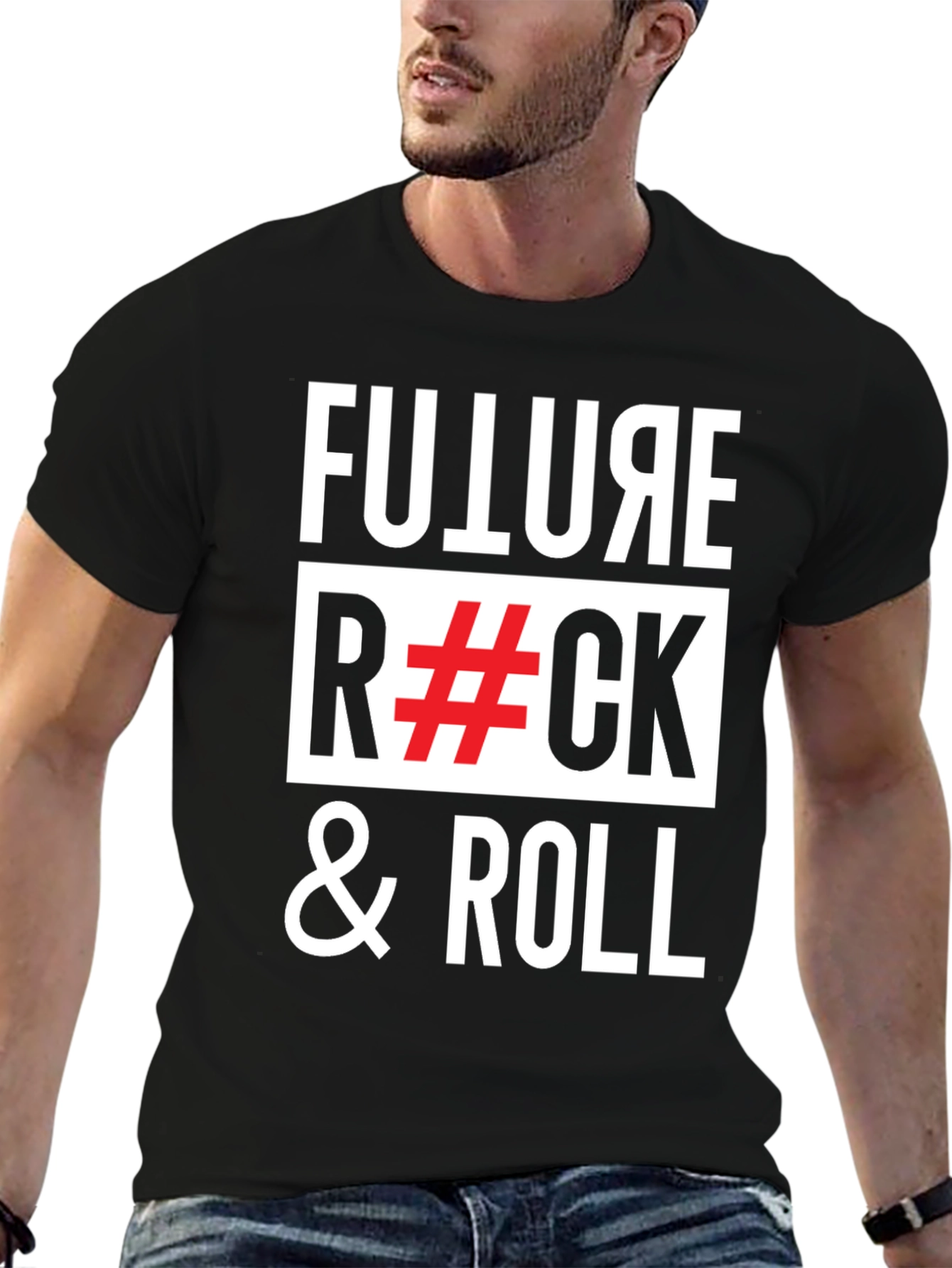 Future Rock & Roll Graphic Tee - Black