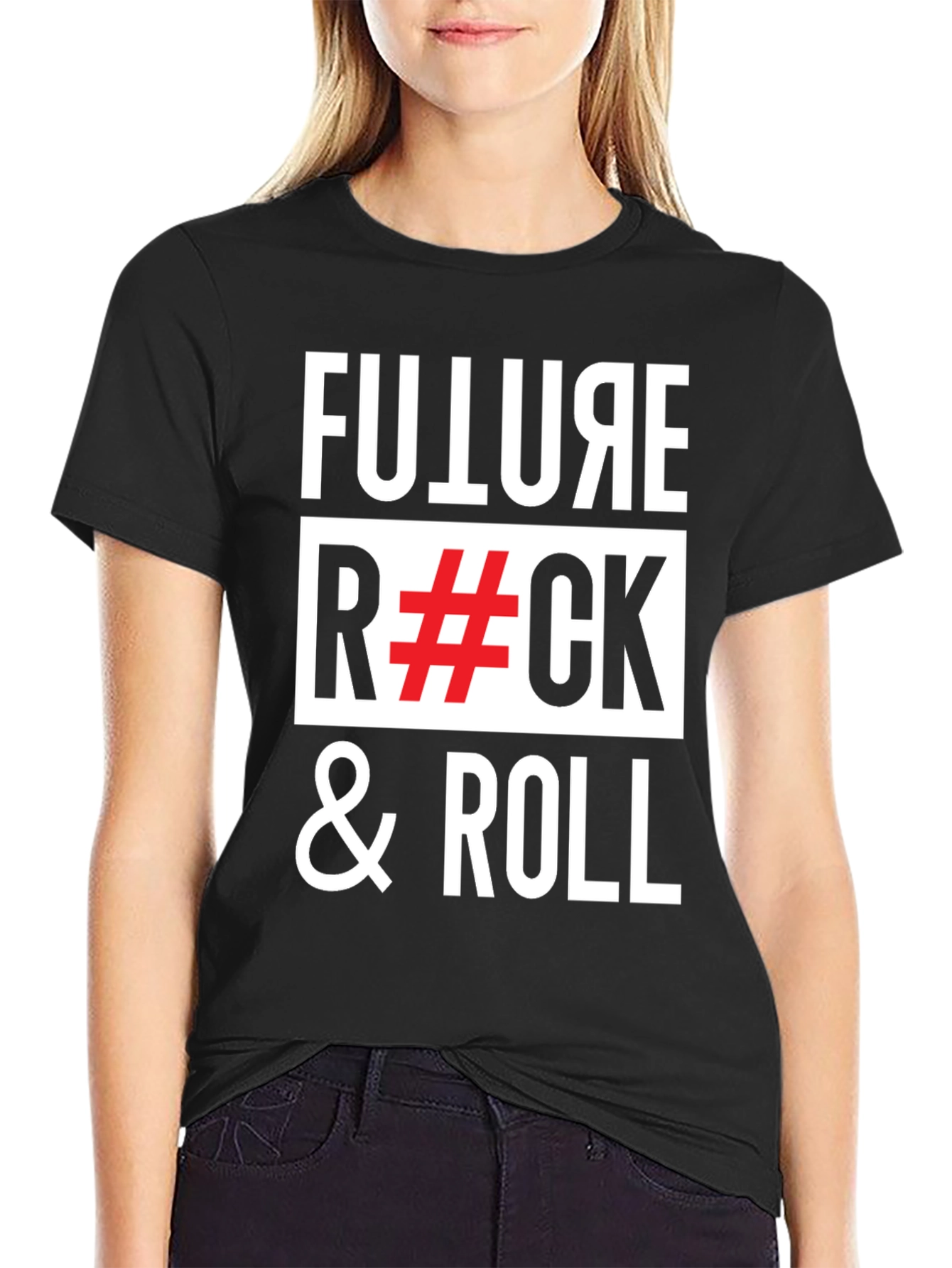 Future Rock & Roll Graphic Tee - Black